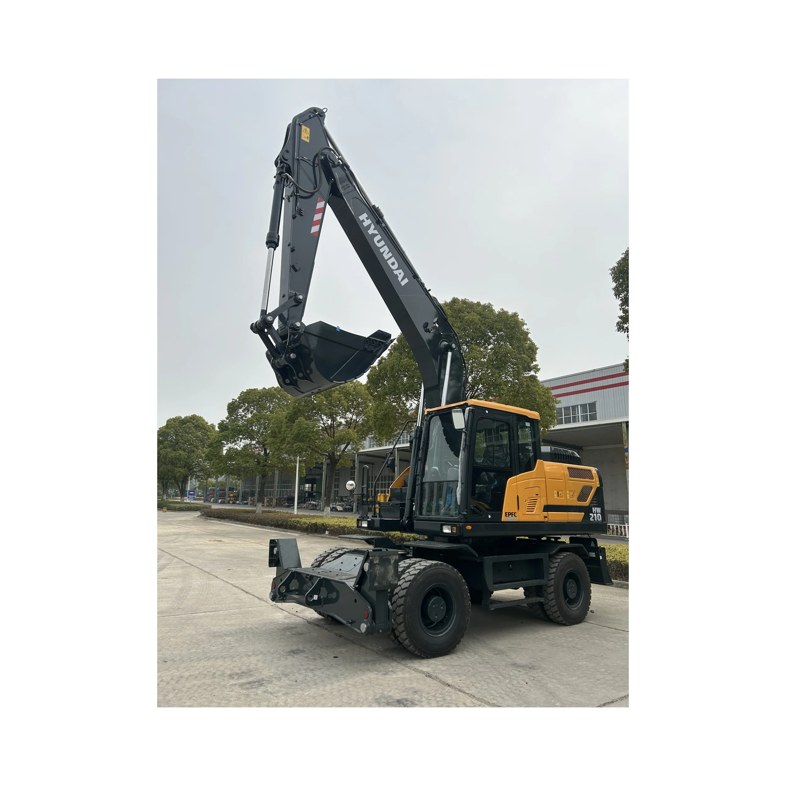 Hyundai HW210 колесный экскаватор с двигателем Cummins современный по низкой цене Новый