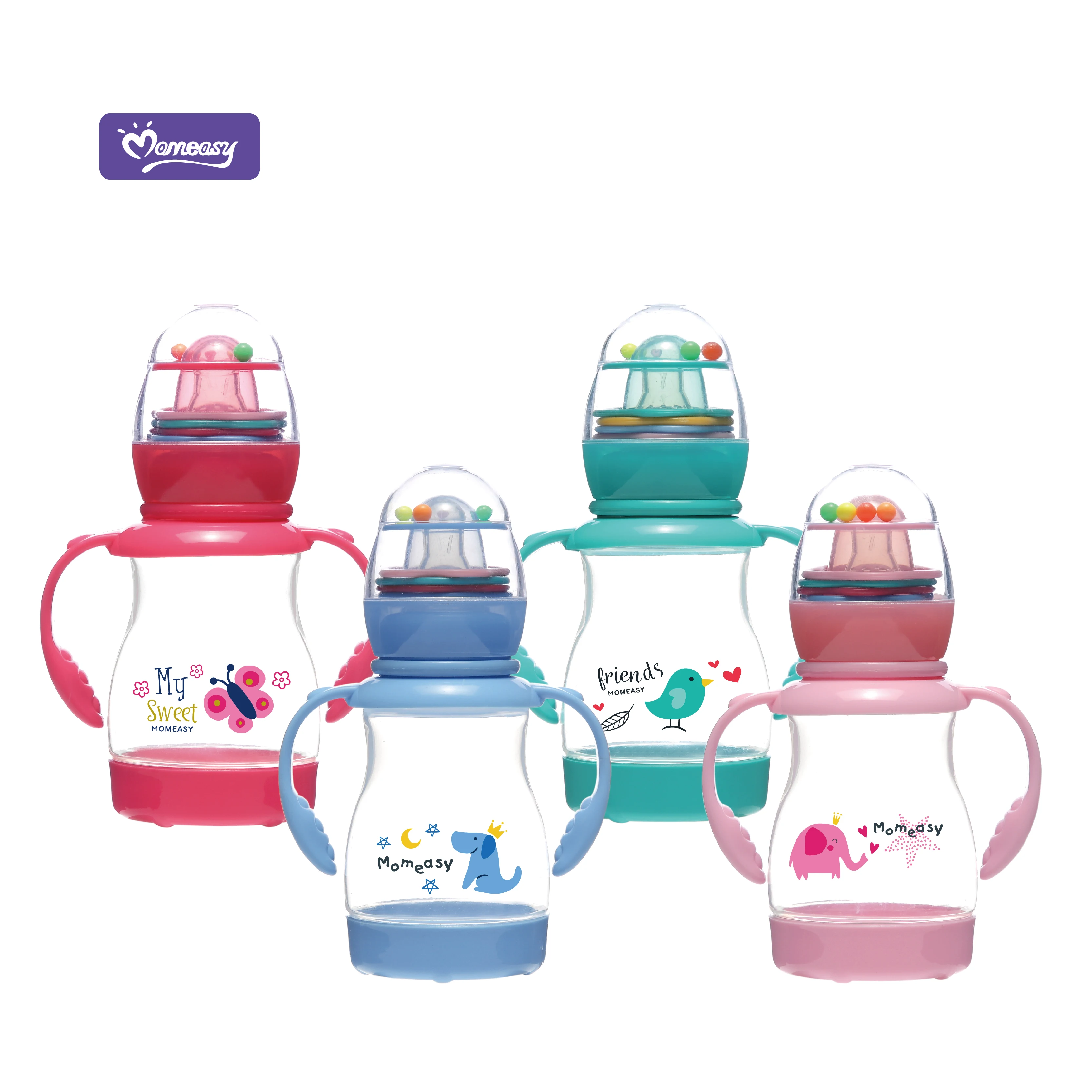 Wholesale factory produce colorful design feeding bottle for baby