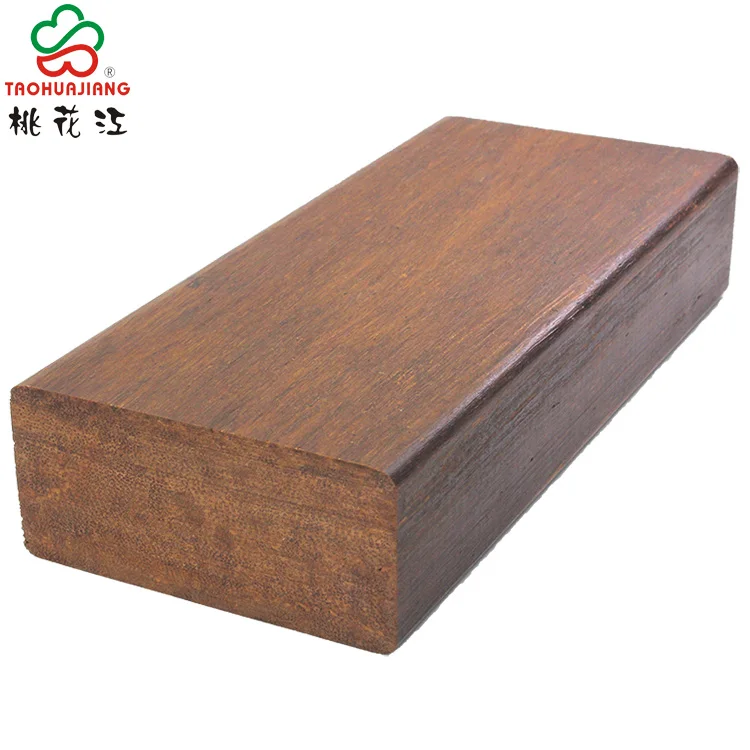 Heat Pressed Strand Woven Bamboo Beam Lumber Garden Bamboo Fence 30mm /38mm /47mm Width