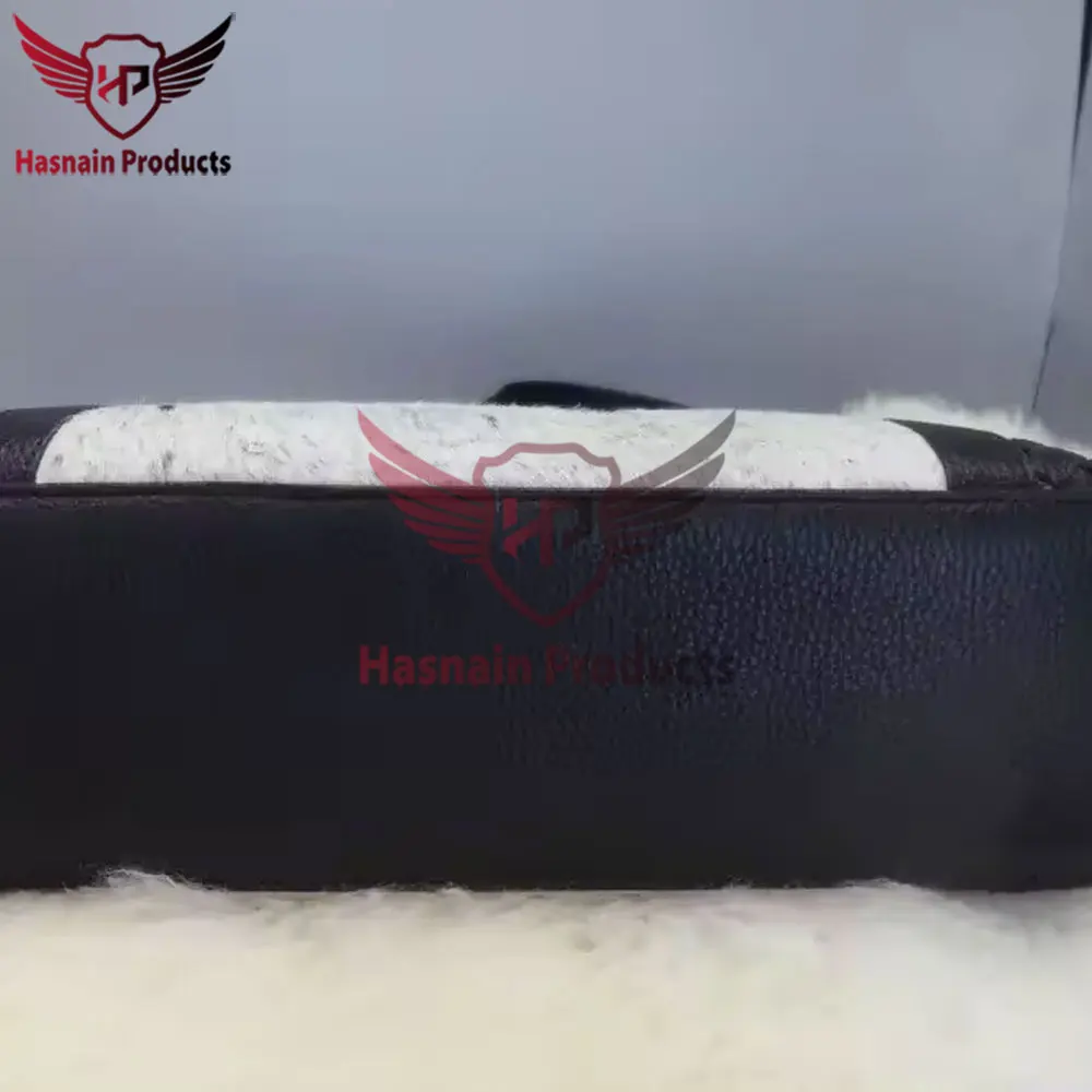 Handcrafted Customized Genuine Cowhide Fur Leather Bucket Bag - Fashionably Designed Latest Trend Cowhide Genuine Fur Bucket Bag