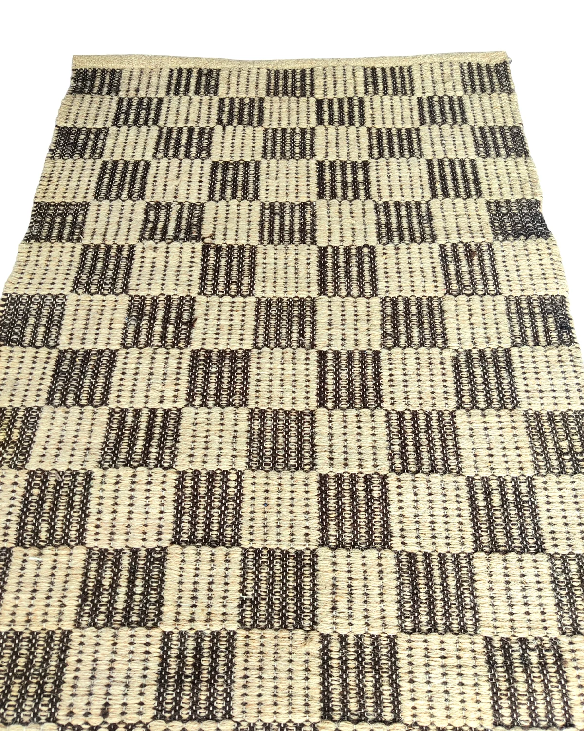 Custom checkboard carpets Handwoven Flat weave Rugs Cotton Wool Rugs for Adult Home Decorative Modern Floor rugs and Carpets