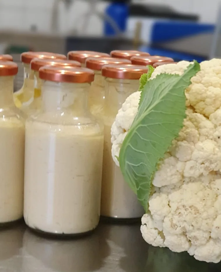 Made in Italy gourmet vegan cauliflower mayonnaise for pizza and sandwich