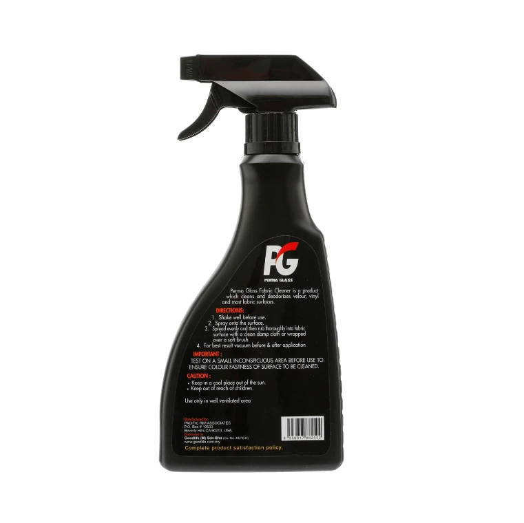 Preferred Best Selling Fabric Sofa Cleaner PG Perma Glass Fabric Cleaner (500ml) Cleans Velour Vinyl and Most Fabric Surfaces