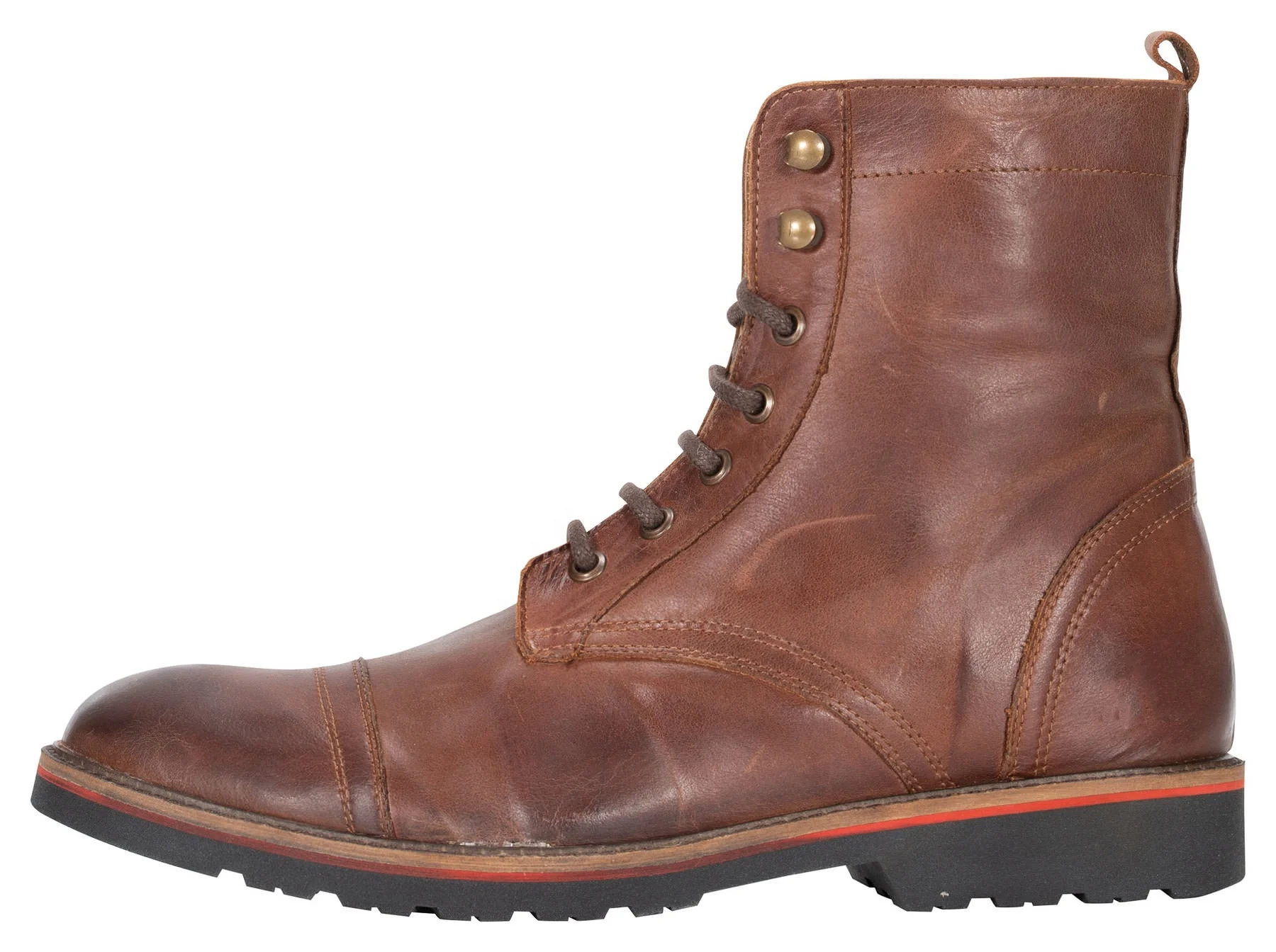 Motorbike City Riding shoes Genuine Vintage leather casual shoes top quality laceup motorcycle boots