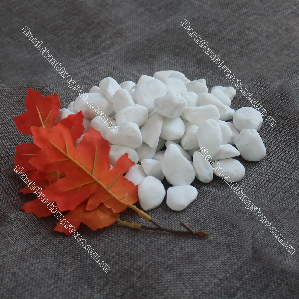 Miniature Snow White Tumbled Pebble Stone Multi Size High Quality Raw Natural Rock from Vietnam Supplier Factory Price