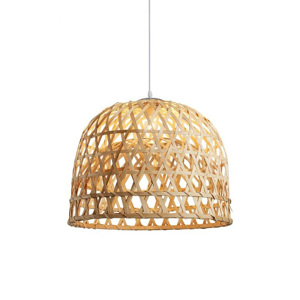 Wholesales handmade rattan lampshade woven decor rattan lampshade for ceiling fashion jewelry pendants new trend modern design