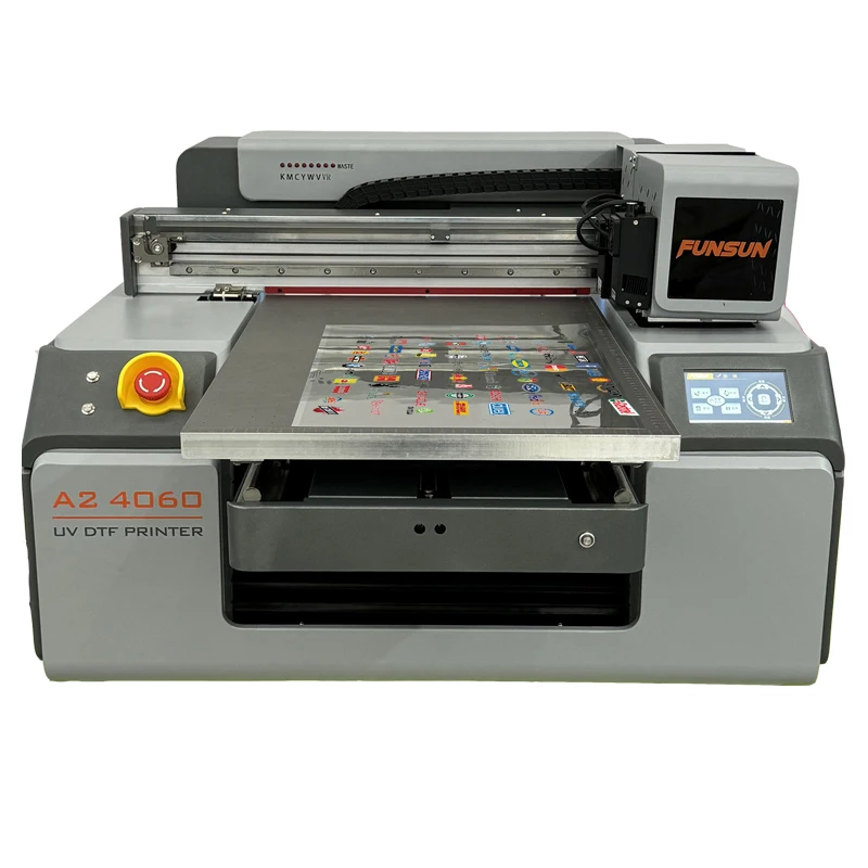 Factory Price FUNSUN A2 UV Printer 2 XP600 Heads PVC Card Phone Case Flatbed Inkjet Printing Machine For Small Business