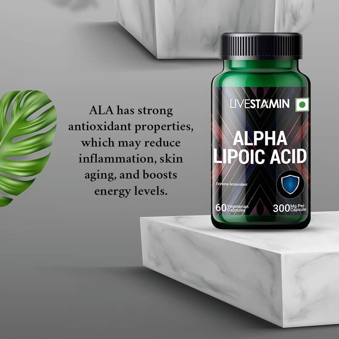 Alpha Lipoic Acid Powder Capsules 300mg Antioxidant Pill Premium Pharmaceutical Grade Supplement Manufacturer OEM Bulk GMP ISO