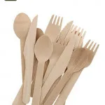Одноразовые Деревянные посуды из нержавеющей стали ложка/Вилка Нож биоразлагаемые деревянная посуда столовые приборы SET-MS Джоли (WHATSAPPP + 84902679738)