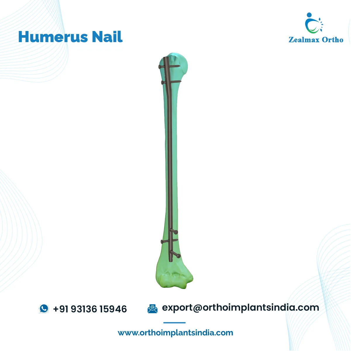 Zealmax Ортопедические имплантаты из чистого титанового материала для кости гумера интрамедуллярные соединительные ногти