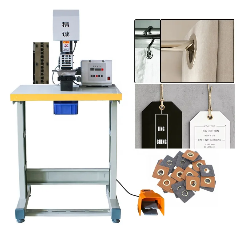 Garment Eyelets Rivets Parts Clothing Accessories Buttons Labels Automatic Pneumatic Grommet Riveting Punching Machines