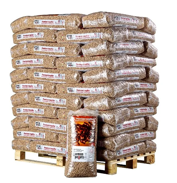 Best Price 6mm 8mm europe A1 EN Plus Wood Pellets Pellet Wholesale Biomass 15kg Bags Wood Pellet Heating Fuel
