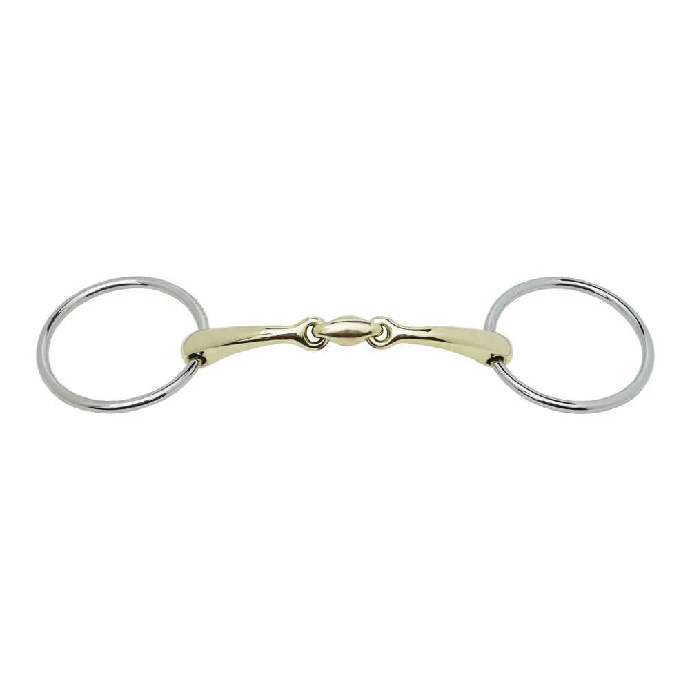 Balding Gag Jointed Mouth Bit horse equestrian products snaffle bit for horses best selling horse equipment