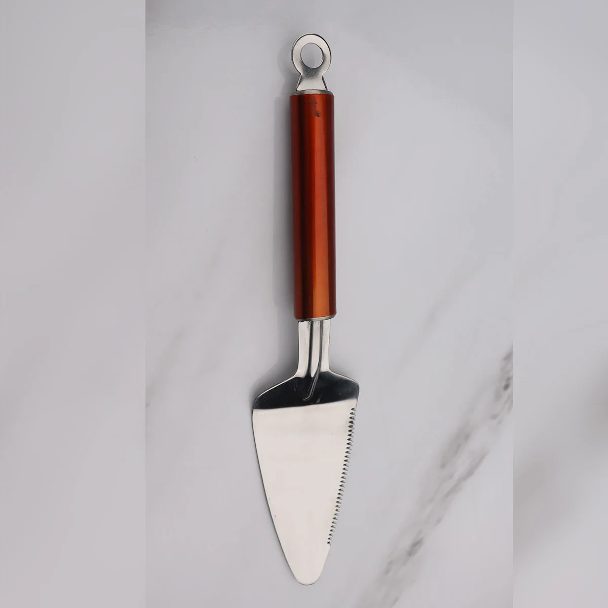 Chef Stainless Steel Cake Lifter - Slicer And Server with copper handle