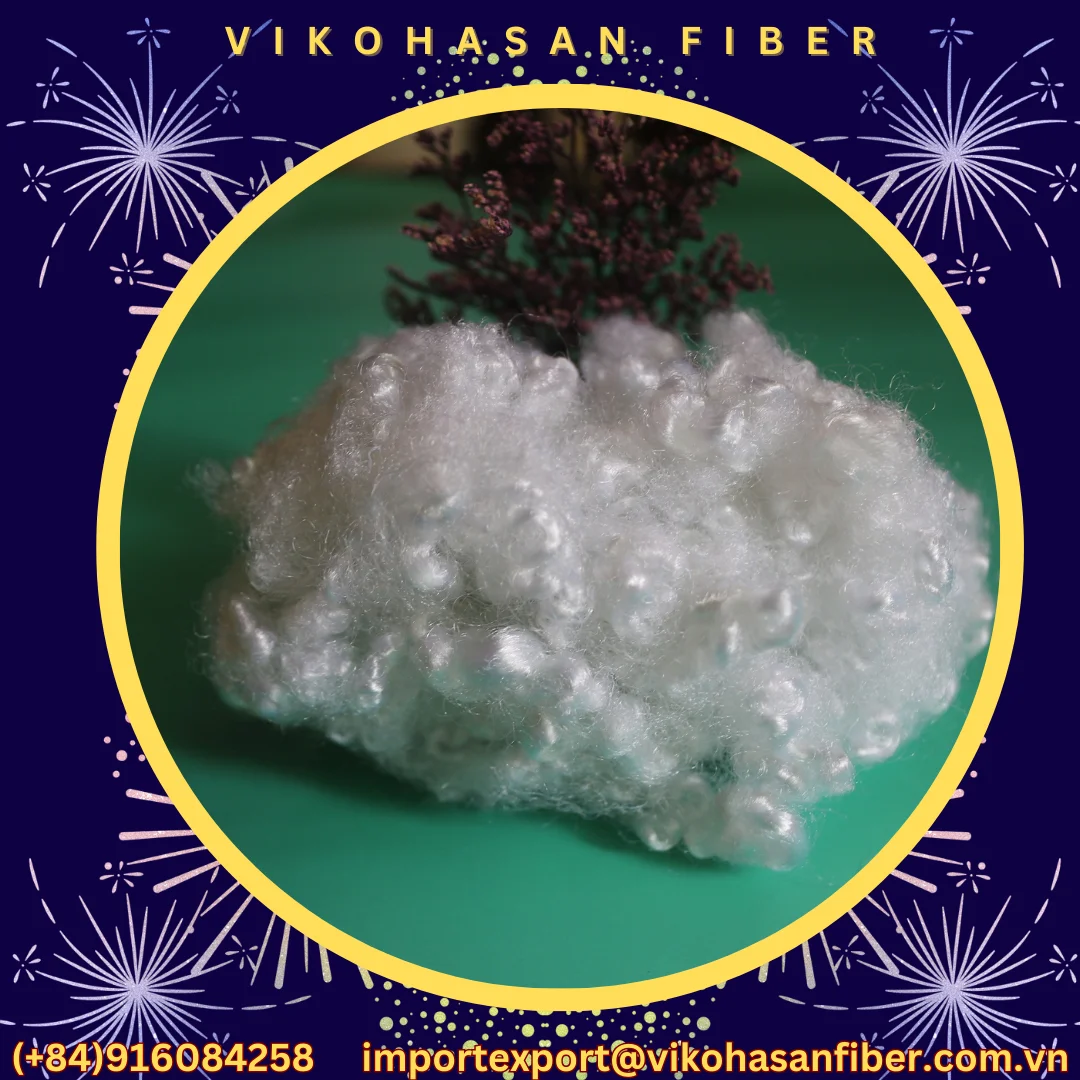 Polyester Fiber Holow Conjugated Siliconized HCS White Recycled GRS Fibers For fill toy pillow quilt blanket sofa furniture