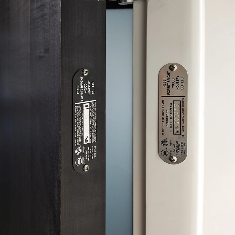 20 minute Fire Rated 2-Panel Shaker Door USA Hotel Guest Room Entry Door
