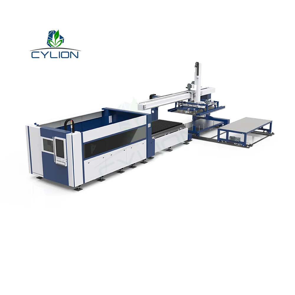 fiber Laser Sheet metal automatic storage solution with automatic loading and unloading system cutting machine