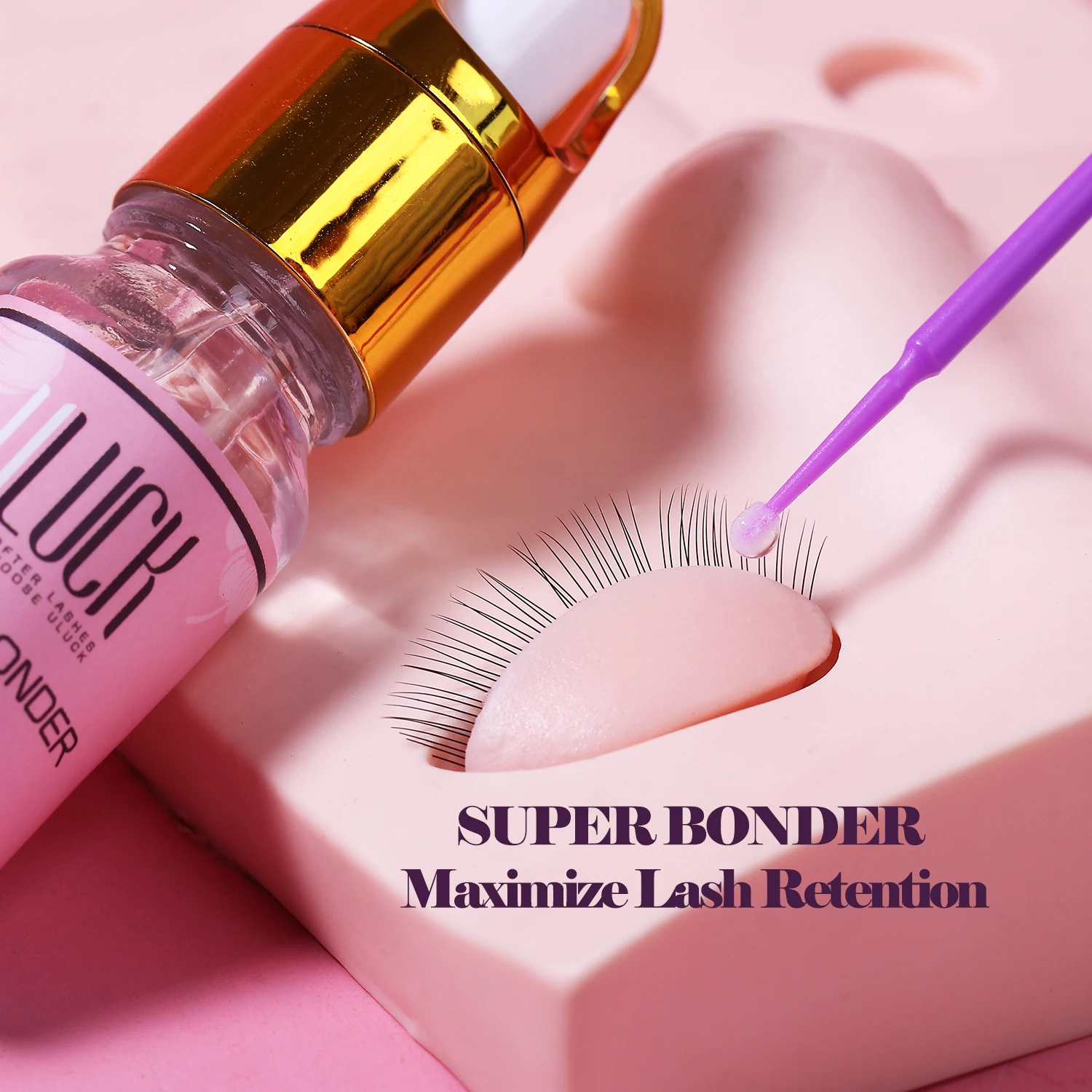 ULUCK  Professional Super Bonder 10ml Clear For Eyelash Extension Fast Drying Lash Glue quick Setting Lash Bonder