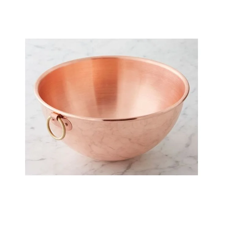 Hot seller copper bowl indian handmade hammered serving bowl made of pure copper serving bowl Indian made product