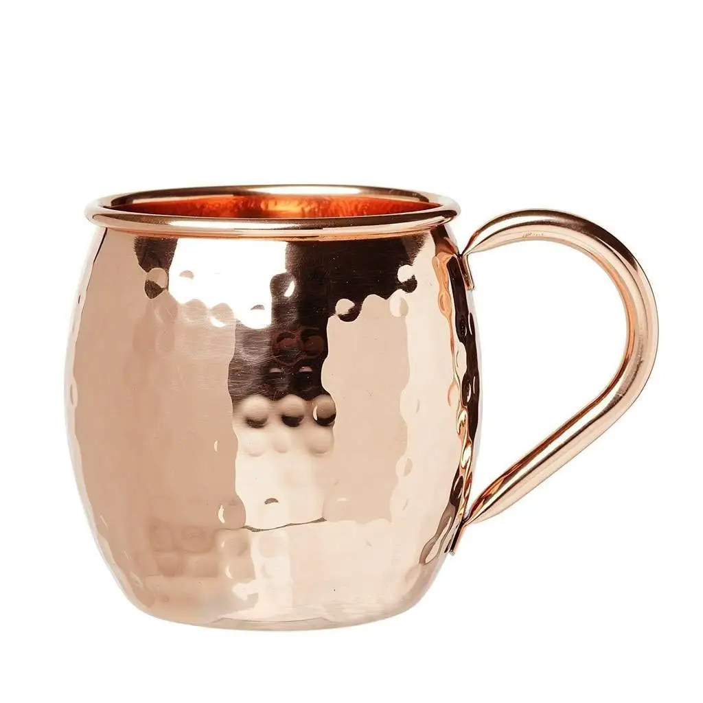 Hot Selling Rose Gold Copper Hammered Cup copper beer Moscow Mule Mug For Beer Water Coffee With Best Quality From India