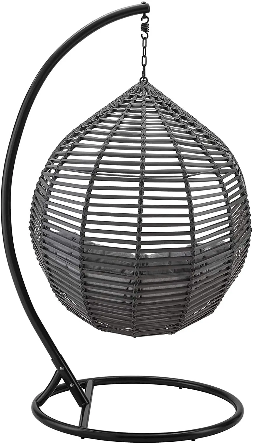 Daijia China Outdoor Patio Wicker Rattan Egg Hanging Swing Chairs With 260 Sets Loading quantity