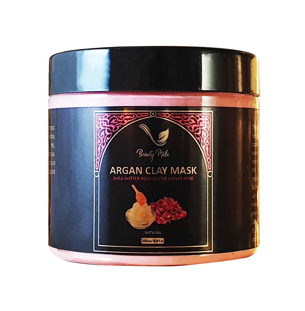 Wholesale Private Label Skincare Face Body Mask  Cosmetic Vegan Mud Mask with argan oil & rose Pores Deep Cleansing  nourishing