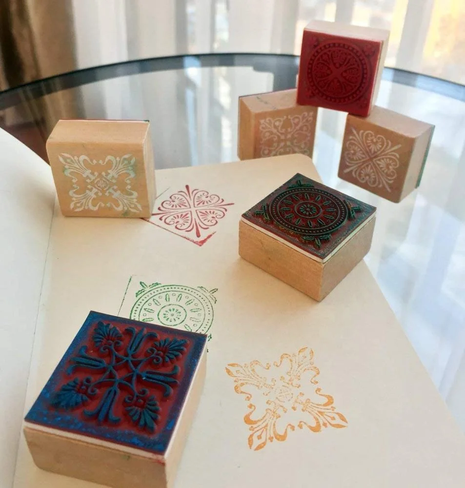 Wooden Rubber Stamp