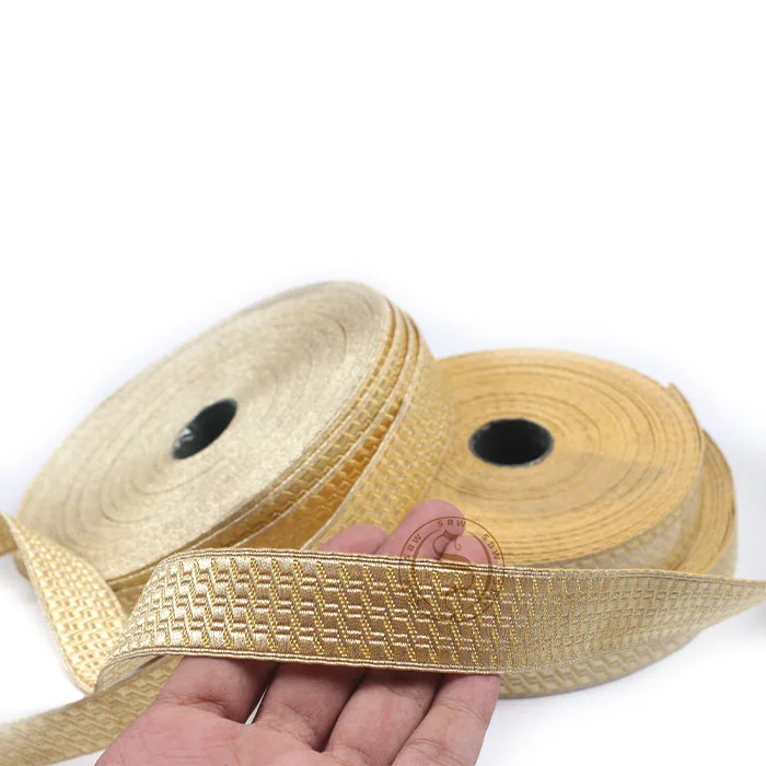 Traditional Bias and Stand Lace Tape for Midshipman Dress Uniforms Golden Braided Lace in Custom Style for Ceremonial Uniforms