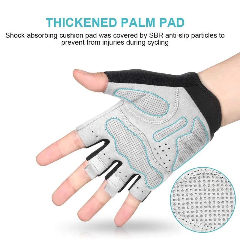 Breathable Anti-Slip Shock Absorbing Cycling Gloves Customized Protection Gloves