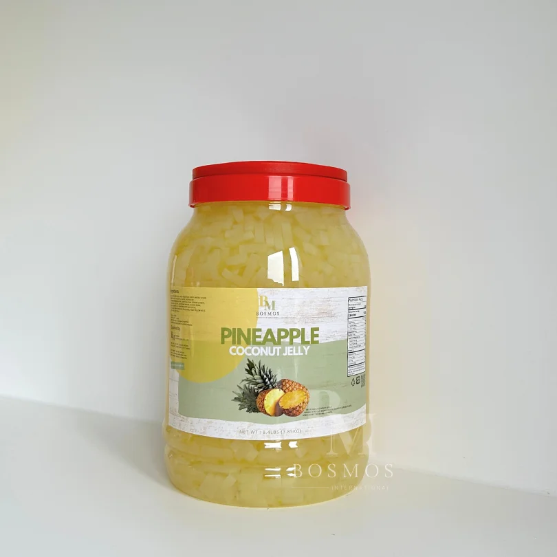 Bosmos_ Pineapple Coconut Jelly/ Nata de Coco Jelly 3.85kg- Best Taiwan Bubble Tea Supplier, Coconut Jelly