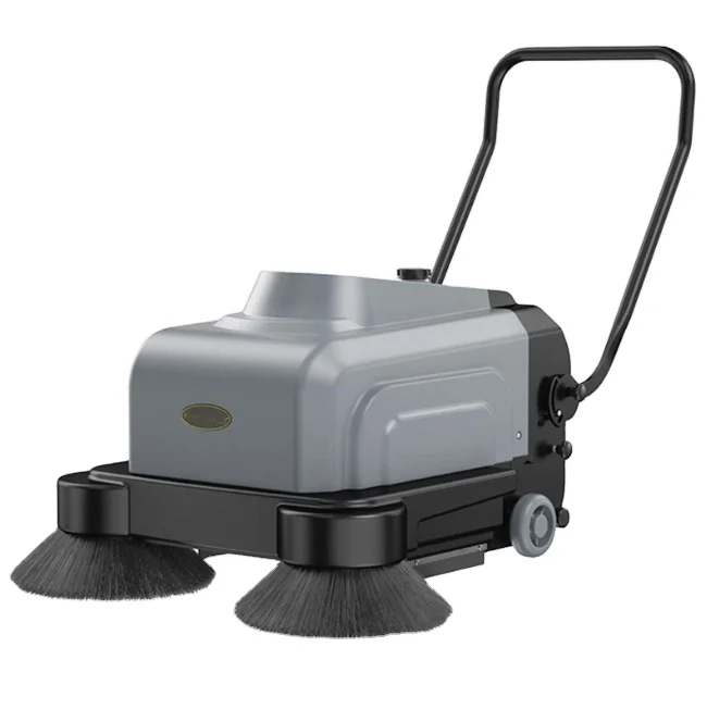 Hot Sell Factory Electric Road Sweeper Small Walk Behind Hand Push Floor Sweeper Broom