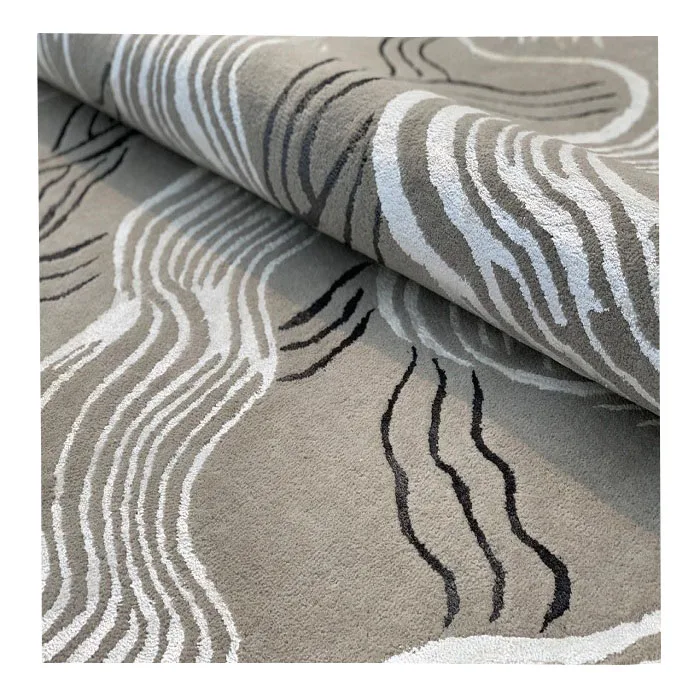 Interior Home Shop Decor Commercial Rug Carpet Alfombra Factory Botanical Art Bamboo Silk Wool Handwoven Handtufted Fireproof