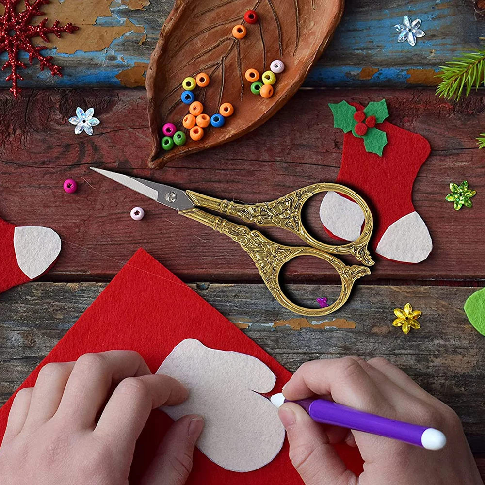 Beautiful Vintage Style Scissors for Hand Embroidery Sewing Shears Best Quality Fancy Scissors 3.5