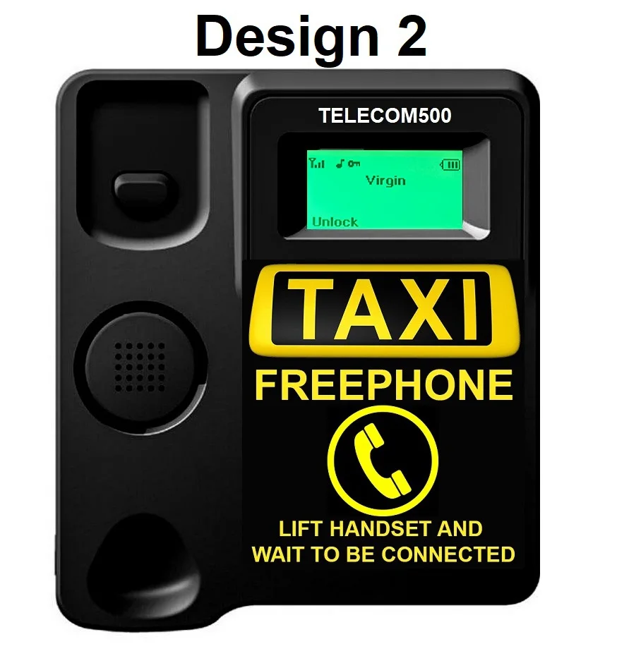 TELECOM500 FREEPHONE 4 GSM  TAXI  Fixed Wireless Phone, FWP  HotDial, Babycall AutoDial. For COMPANIES, HOTELS, MALLS, HOSPITALS