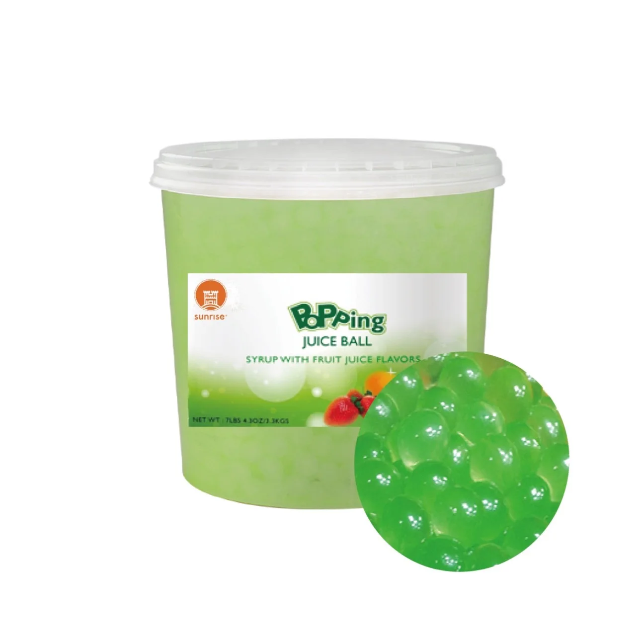 Taiwan Bubble Tea Supplier 3.4kg Caramel Popping Boba For Milk Tea