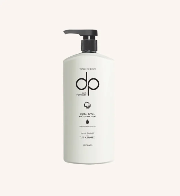 dp SALT & SULFATE FREE SHAMPOO COTTON MILK & WHEAT PROTEIN  KERATIN CARE BIOTIN ANTI-DANDRUFF PINE GLASS TURPENTINE BLACK CUMIN