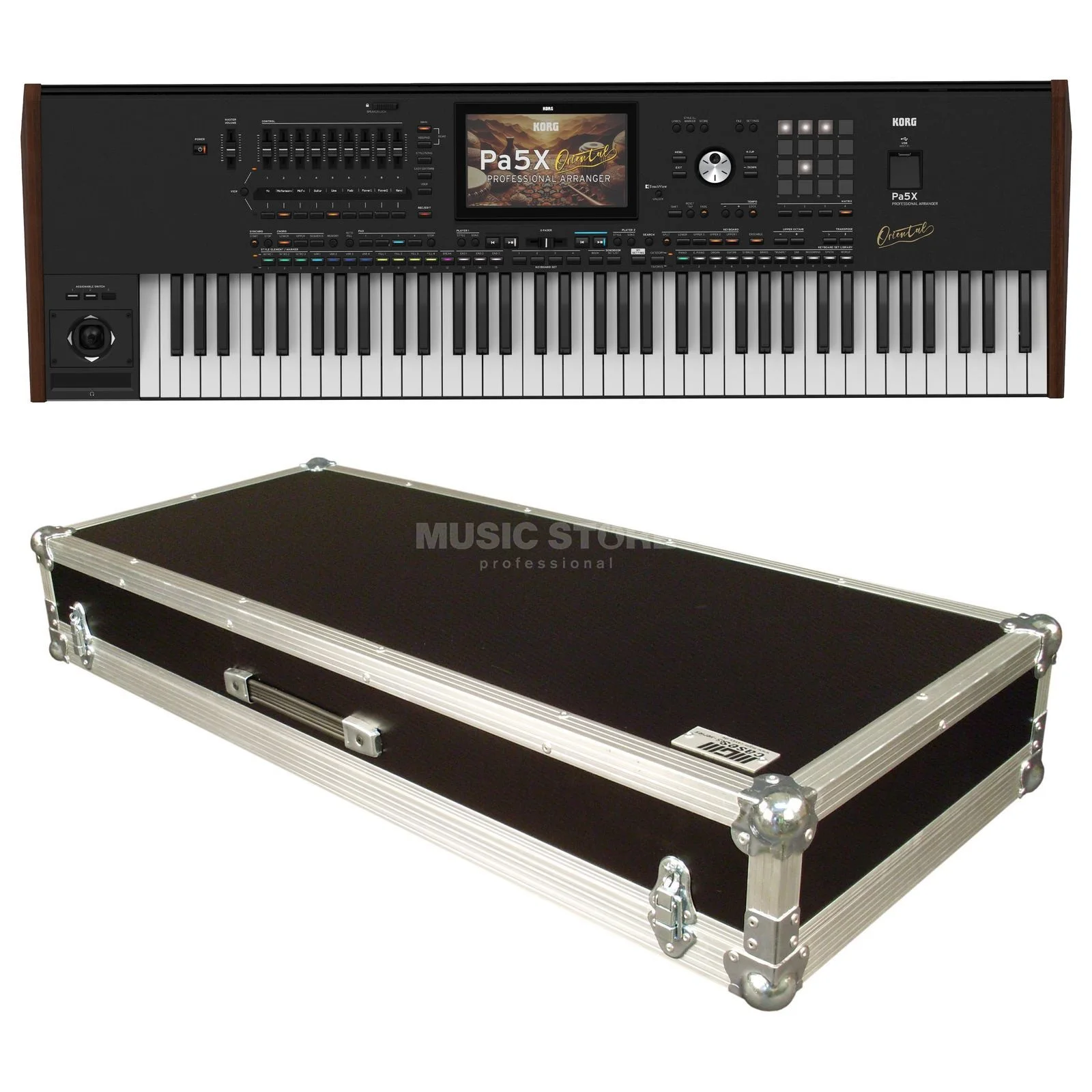 Korg PA5X 76-клавишная рабочая станция аранжировщик с массивным деревянным роялем и пианино в новом состоянии