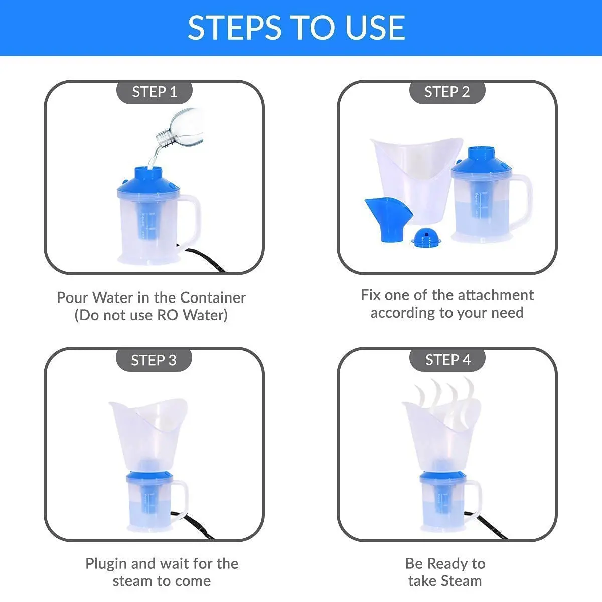 Mowell Technology Nose, Cough, Steam Vaporizer Electric All in one Vaporizer Machine Face Steam for Facial , Skin and Cough