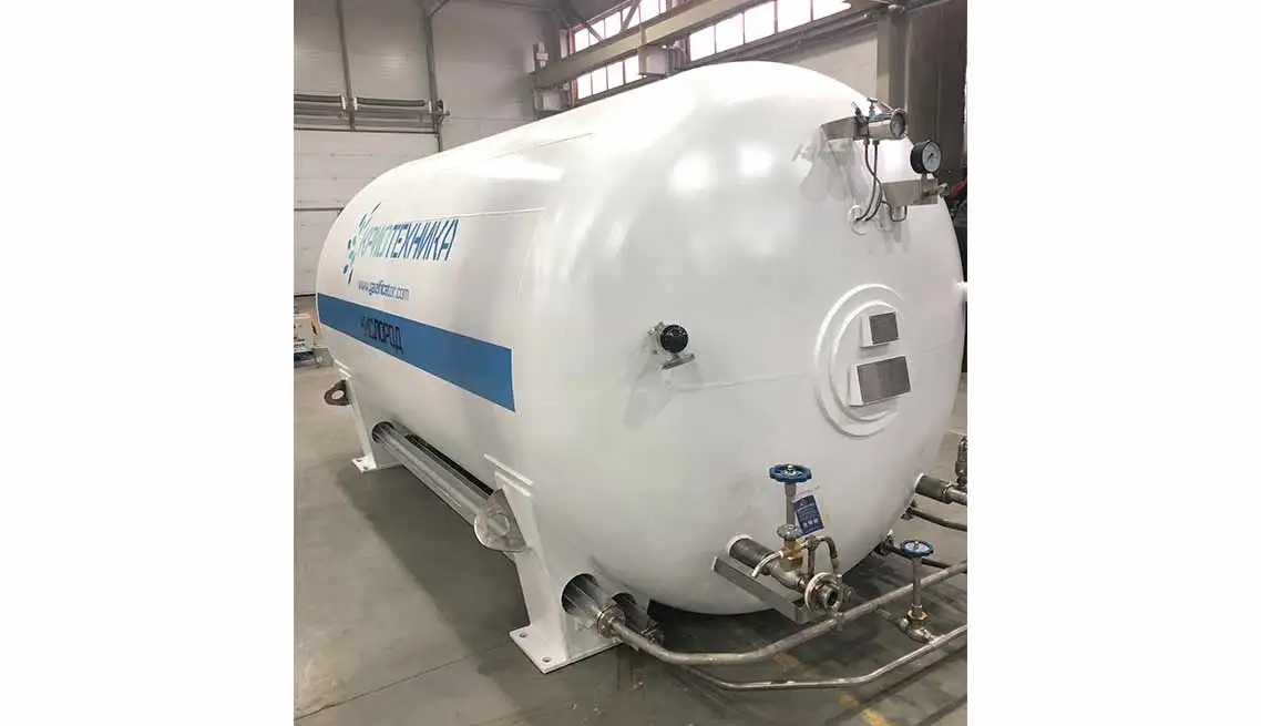 Customized volume 1.6 Mpa made of carbon steel stainless steel low-pressure cryogenic gasifier RK10-T for gas transportation