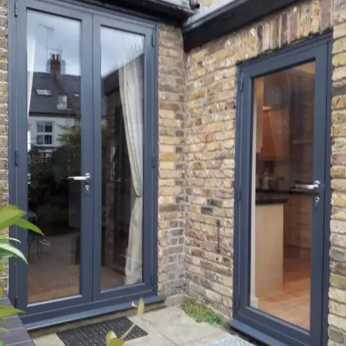 French Door with Low Tariff Louver Curtain Type Swing Open Style Aluminum Alloy Frame Soundproof Waterproof Residential Use