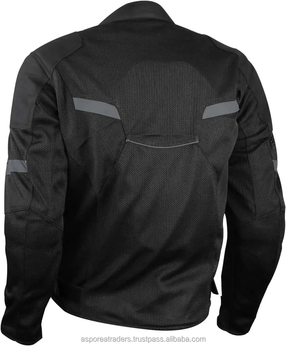 Motorbike Motorcycle Protection Jacket Vance Advance Lightweight Mens All Weather Season Mesh Motorcycle Jacket (Black, M)