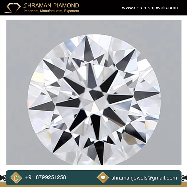 Premium and Luxury Diamond Jewelry Making GIA Certified VS2 0.4 CTS D Color Natural Loose Diamonds from India