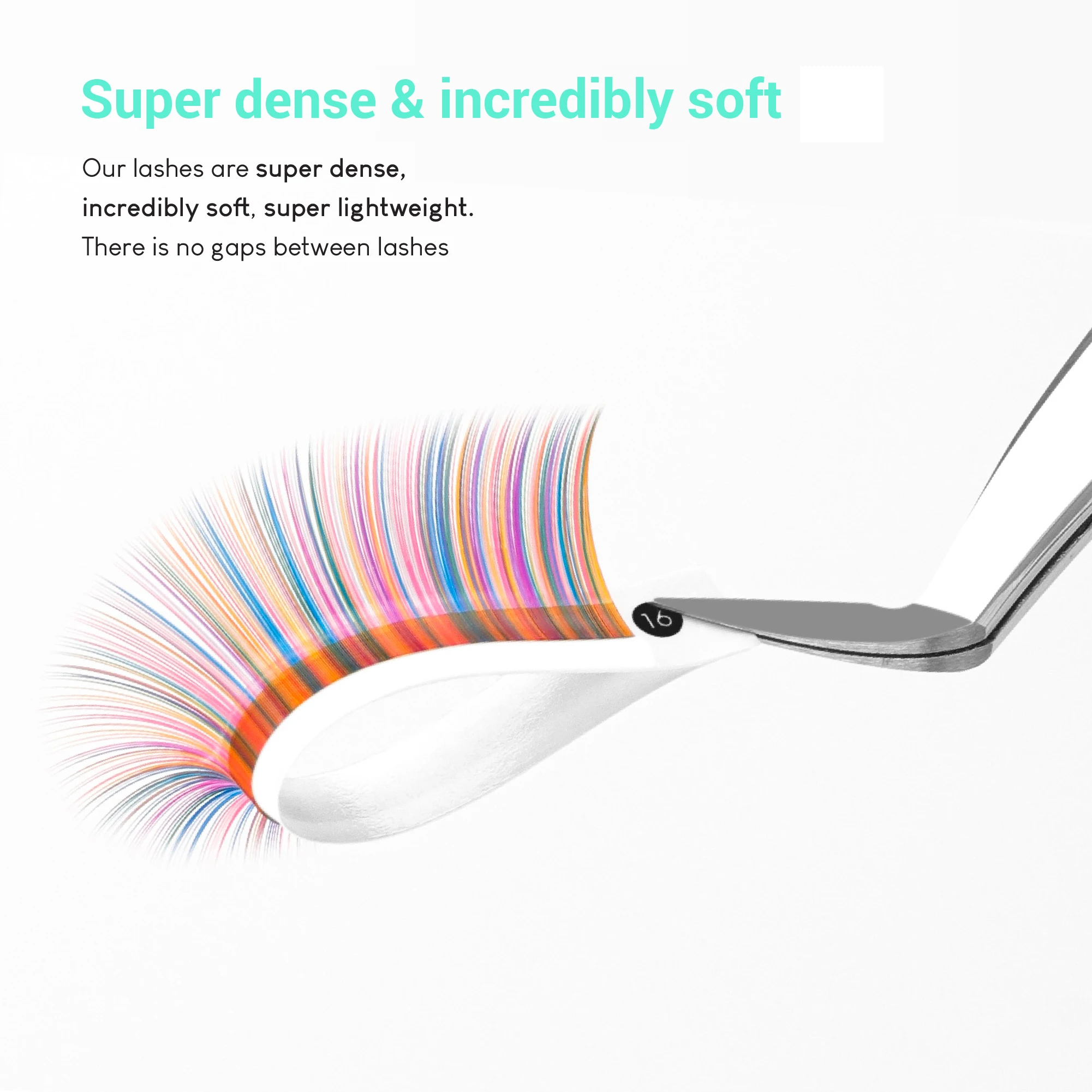 Cruelty-free radiant mini box color lash extensions colored lashes silk lashes wholesale faux mink eyelashes wholesale C CC D DD