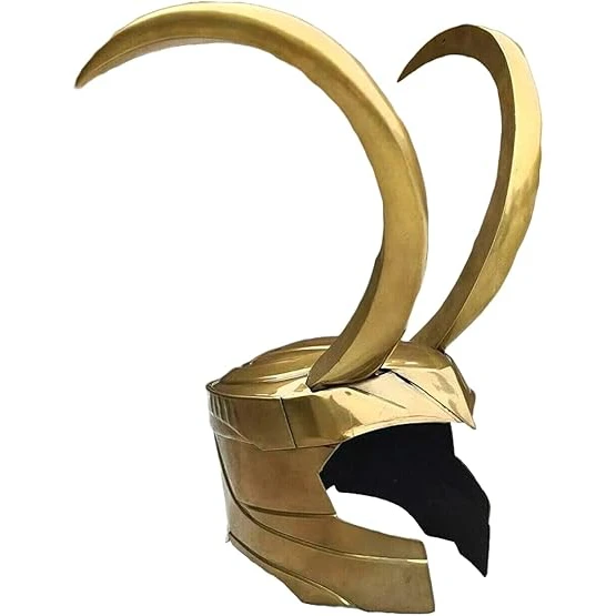 Antique Loki Helmet Thor Ragnarok Movie Helmet 18 Gauge Mild Steel Collectible Helmet Halloween Christmas Party wear costume