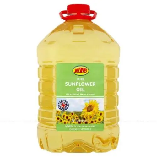 Wholesale KTC Pure Sunflower Oil 5 Litres for cooking for frying