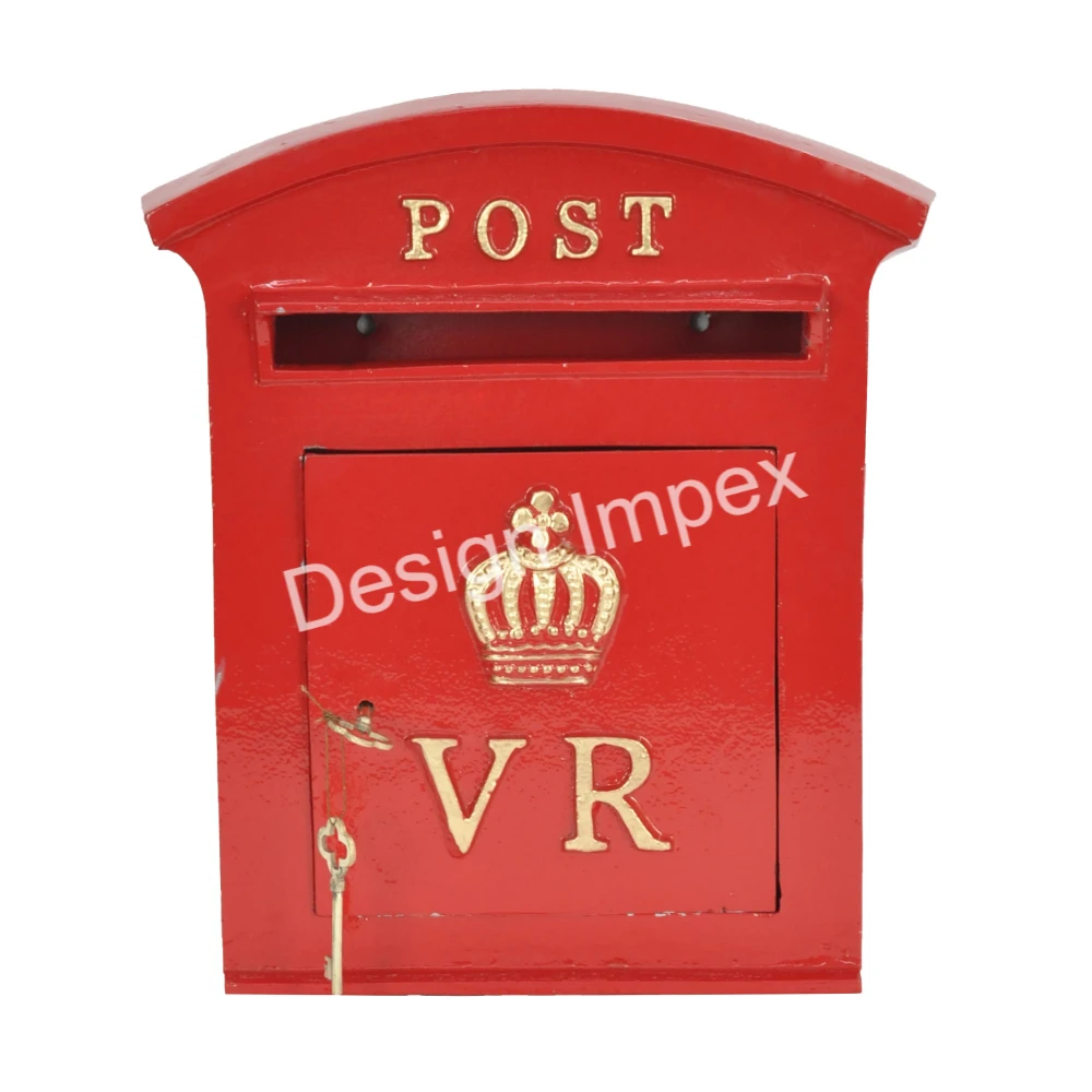 Red Handpainted BRIEVEN Post Box OEM ODM Customized Metal Post Box For Streets Public Complaints Letter Box Wall Letter Box/Case
