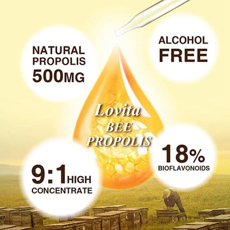 Low Moq Water-Soluble Bee Extrait De Liquide Brazil Green Propolis Liquid