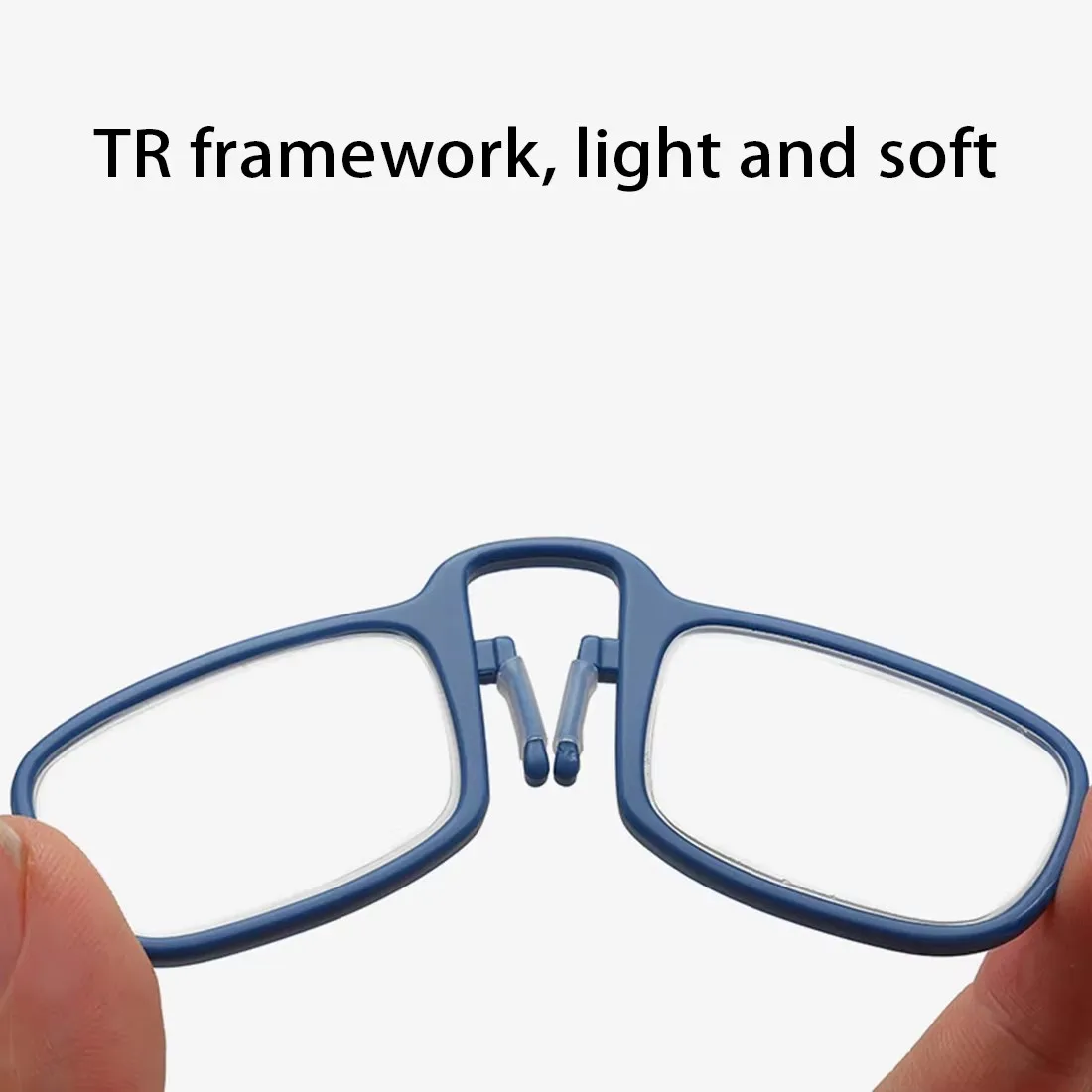 Wholesale Unisex Portable Ultra Thin Presbyopic Glasses Mini Clip Nose Bridge Reading Glasses with Case