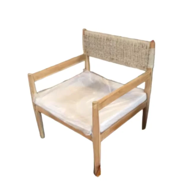 Direct Factory Modern Dining Chairs Rattan Wicker Chair with Wooden Leg High Quality Dining Chair