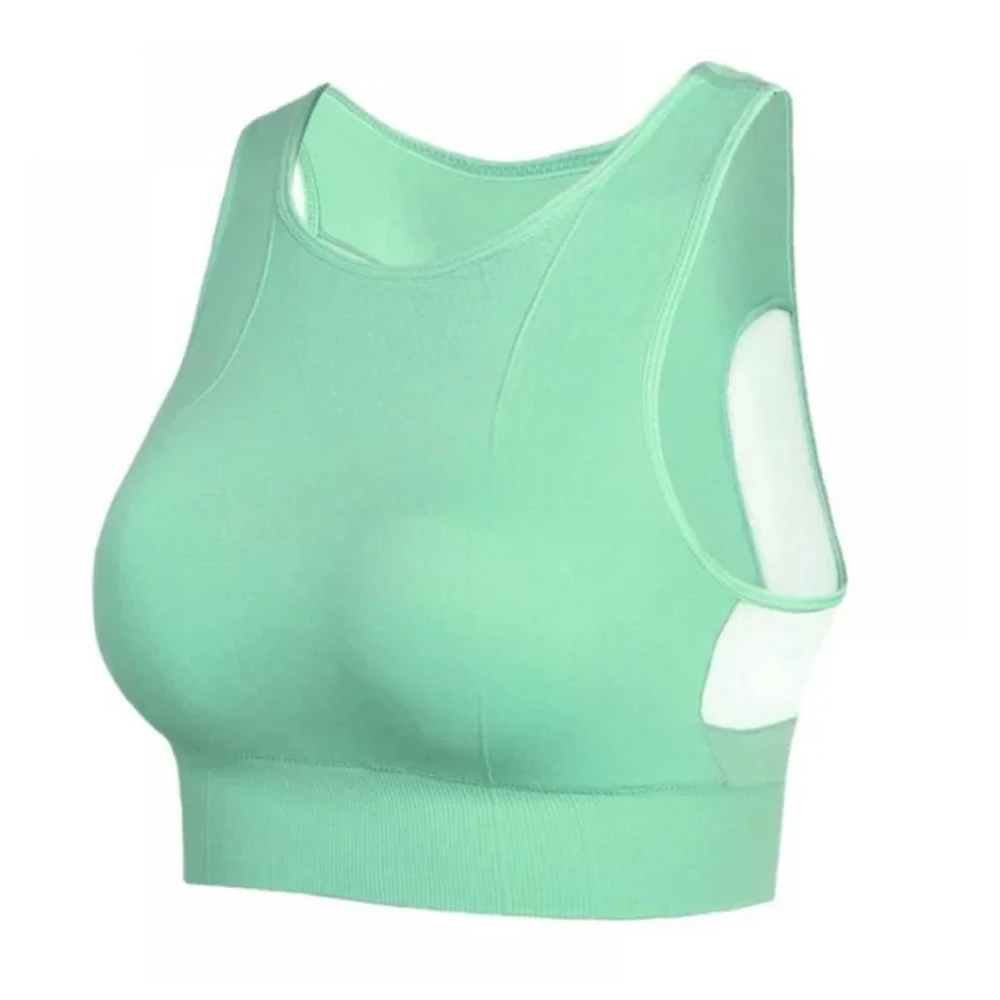 Heat Transfer Printing Good Quality Fitness Wear Women Workout Gym Clothes Backless Crop Sports Bra